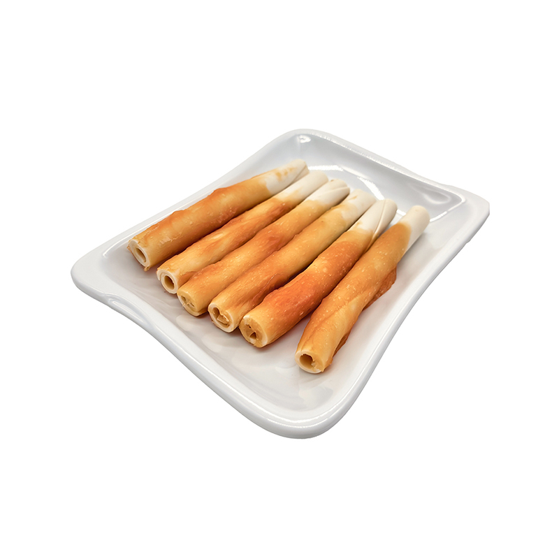Single-Color Chicken Paste Hollow Rolled Dog Treat Stick